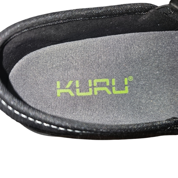Kuru Cruise Slip On Sneakers Casual Walking Shoe Suede Leather Black 9 - Picture 9 of 9